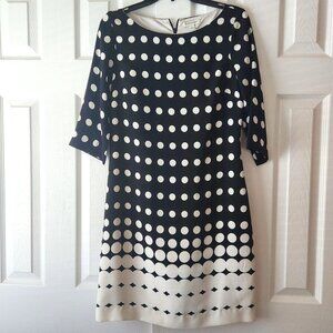 3/4 Sleeve Polka Dot Dress